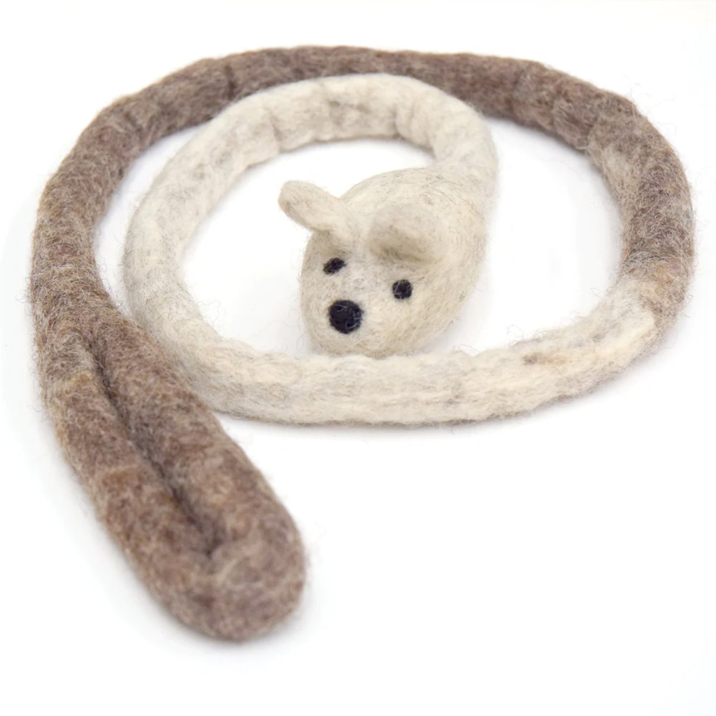 beige mouse door dangler cat toy