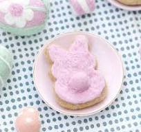 Easter Bunny biscuit - pink