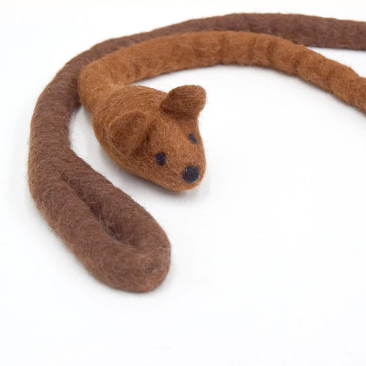 Door dangler mouse - russet brown